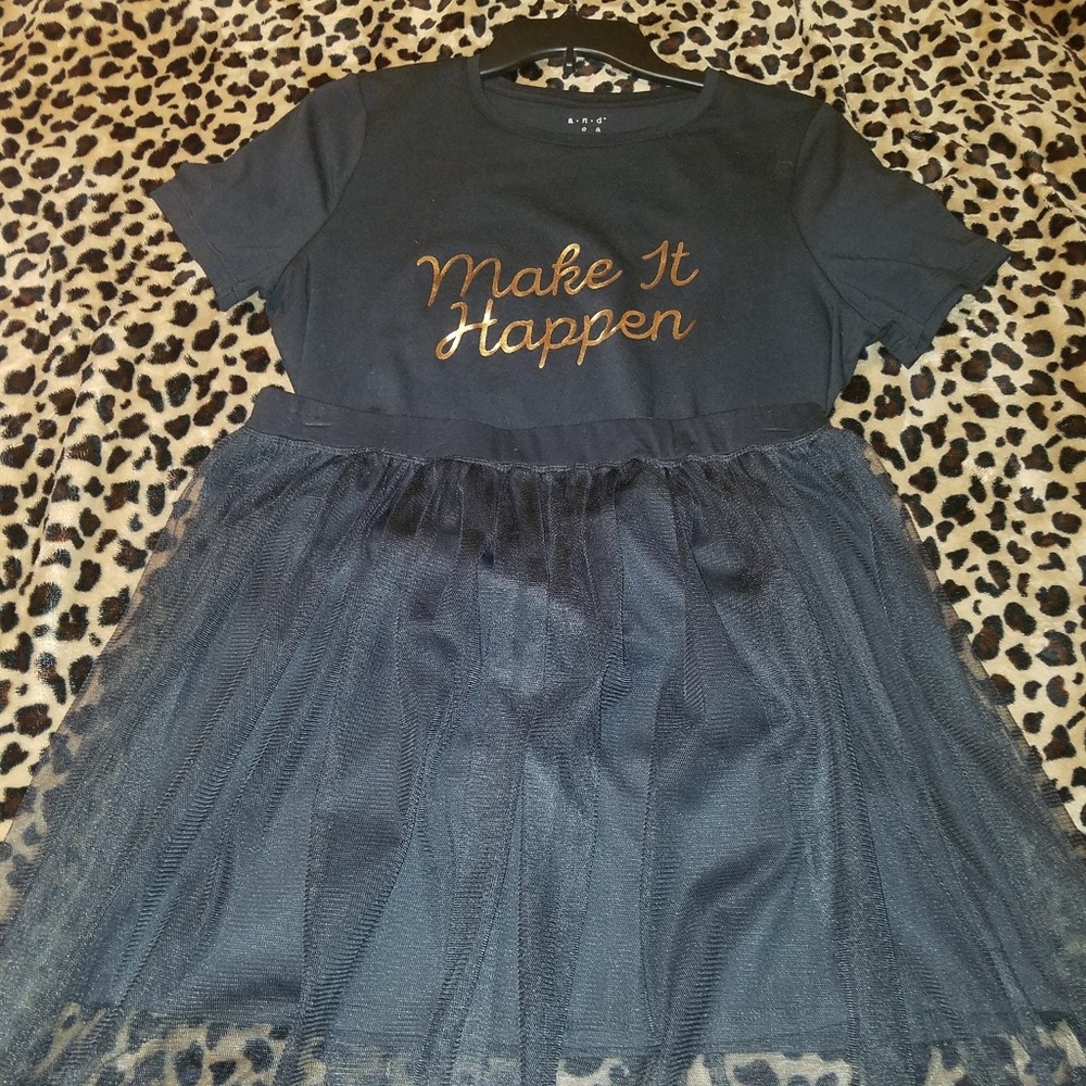 Black Skirt, Mini, Tulle